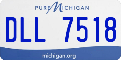 MI license plate DLL7518