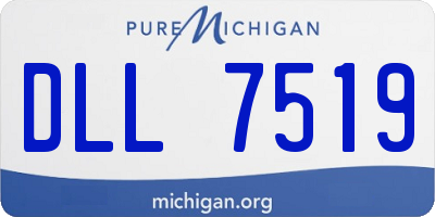MI license plate DLL7519
