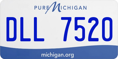 MI license plate DLL7520