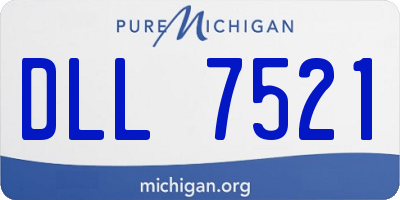MI license plate DLL7521