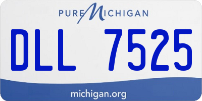 MI license plate DLL7525