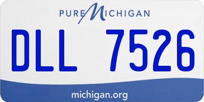 MI license plate DLL7526