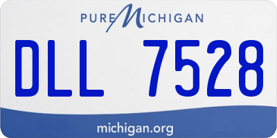 MI license plate DLL7528