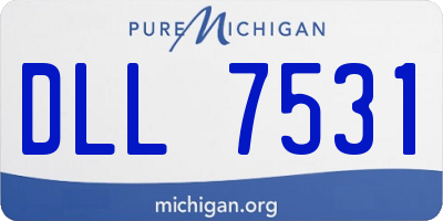 MI license plate DLL7531
