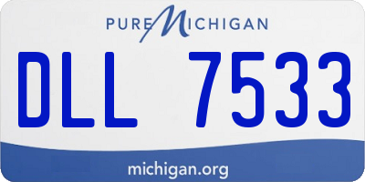 MI license plate DLL7533