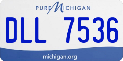 MI license plate DLL7536
