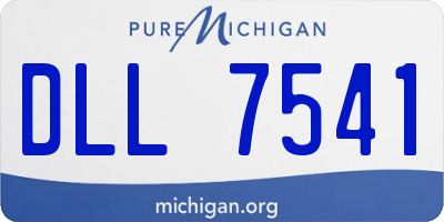 MI license plate DLL7541