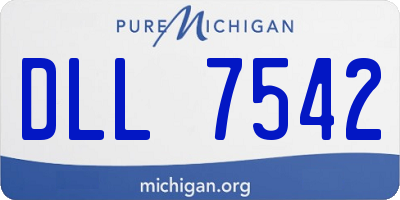 MI license plate DLL7542
