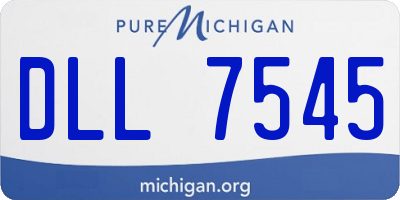 MI license plate DLL7545