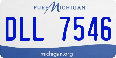 MI license plate DLL7546