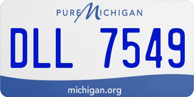 MI license plate DLL7549