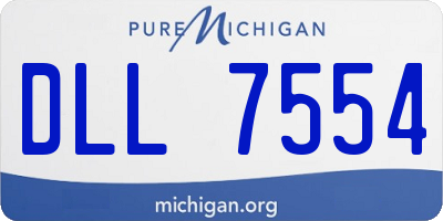 MI license plate DLL7554