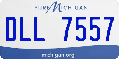 MI license plate DLL7557