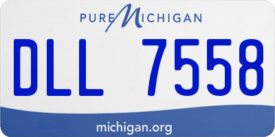MI license plate DLL7558