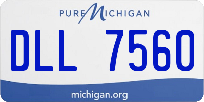 MI license plate DLL7560