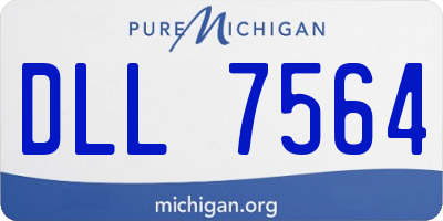MI license plate DLL7564