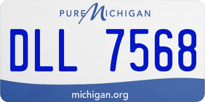 MI license plate DLL7568