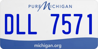 MI license plate DLL7571