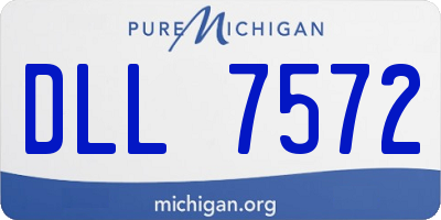 MI license plate DLL7572