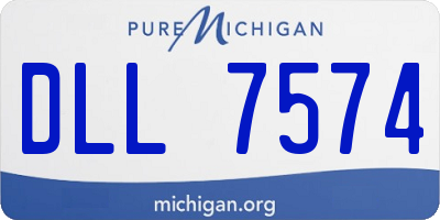 MI license plate DLL7574