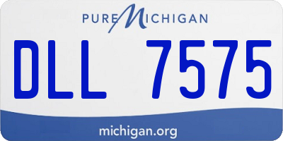 MI license plate DLL7575