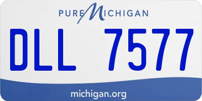 MI license plate DLL7577