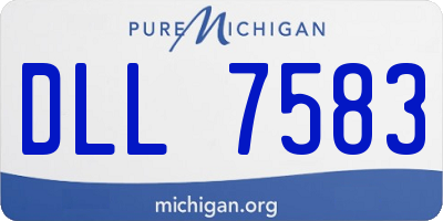 MI license plate DLL7583