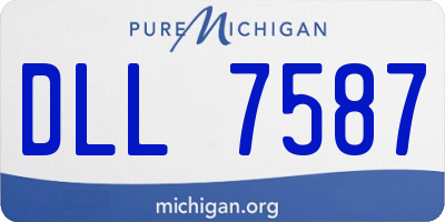 MI license plate DLL7587