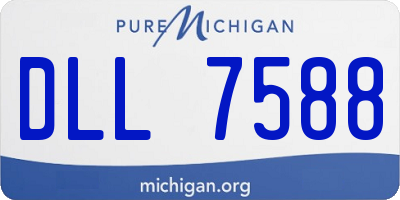 MI license plate DLL7588