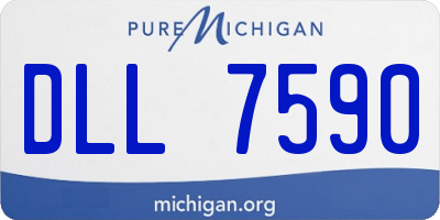 MI license plate DLL7590