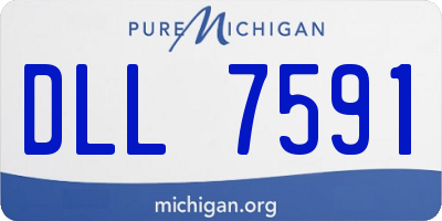 MI license plate DLL7591