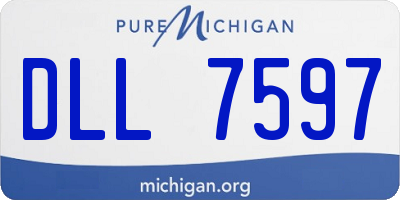 MI license plate DLL7597