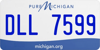MI license plate DLL7599