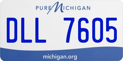 MI license plate DLL7605