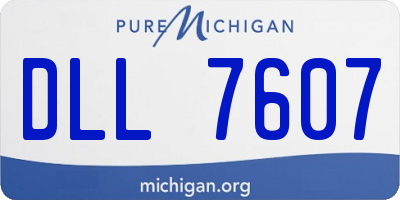 MI license plate DLL7607