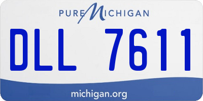 MI license plate DLL7611