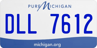 MI license plate DLL7612