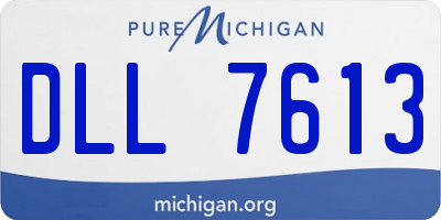 MI license plate DLL7613
