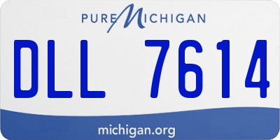MI license plate DLL7614