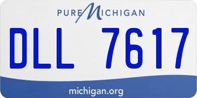 MI license plate DLL7617