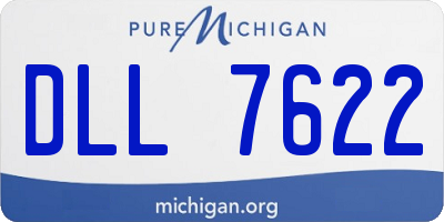 MI license plate DLL7622