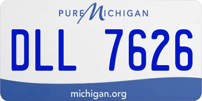 MI license plate DLL7626