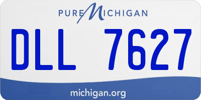 MI license plate DLL7627
