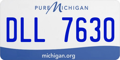 MI license plate DLL7630