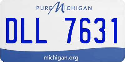 MI license plate DLL7631