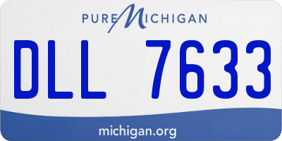 MI license plate DLL7633