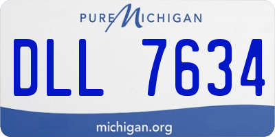MI license plate DLL7634