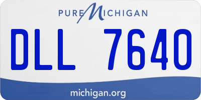 MI license plate DLL7640