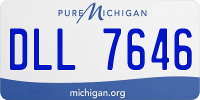 MI license plate DLL7646
