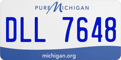 MI license plate DLL7648